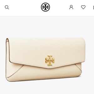 Tory Burch Sand Kira Envelope Clutch